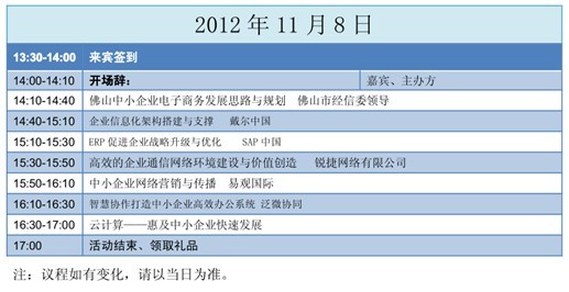 佛山中小企业信息化论坛