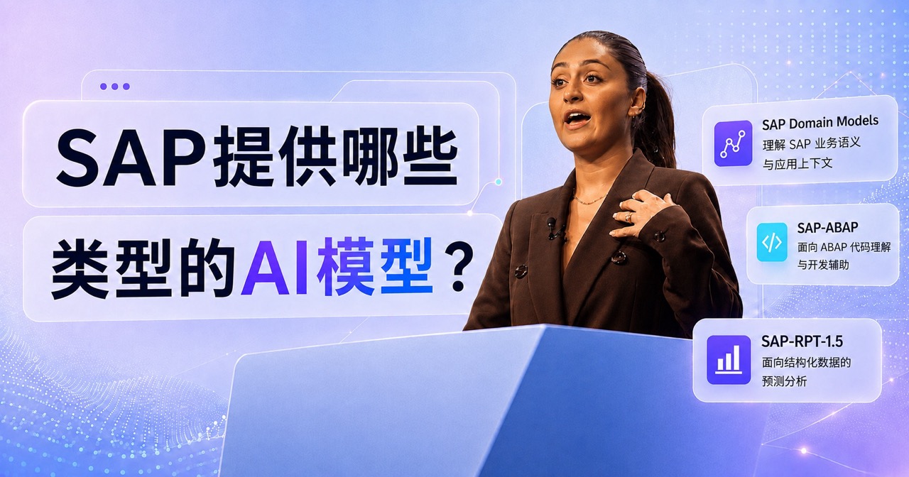 SAP提供哪些类型的AI模型？