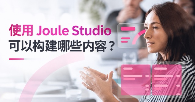 使用joule studio可以构建哪些内容？